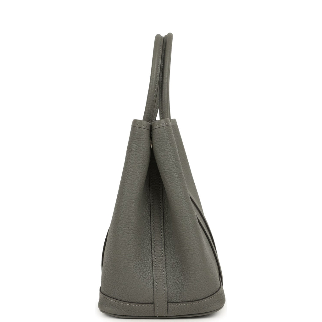 Hermes Garden Party 30 Gris Meyer Negonda Palladium Hardware