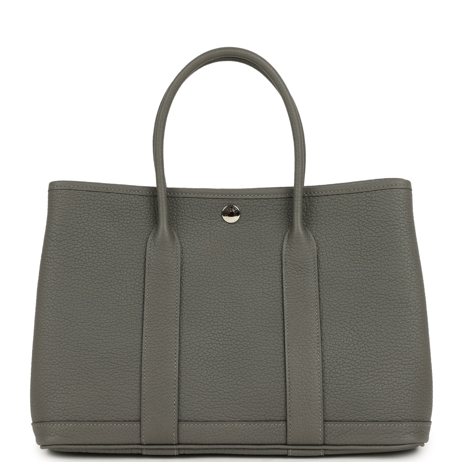 Hermes Garden Party 30 Gris Meyer Negonda Palladium Hardware