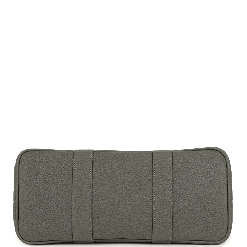 Hermes Garden Party 30 Gris Meyer Negonda Palladium Hardware