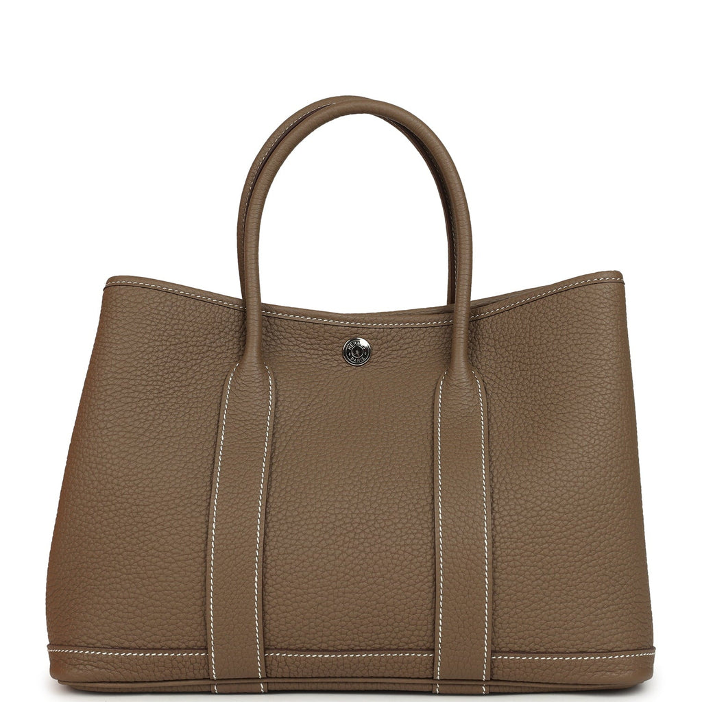 Hermes Garden Party 30 Etoupe Negonda Palladium Hardware