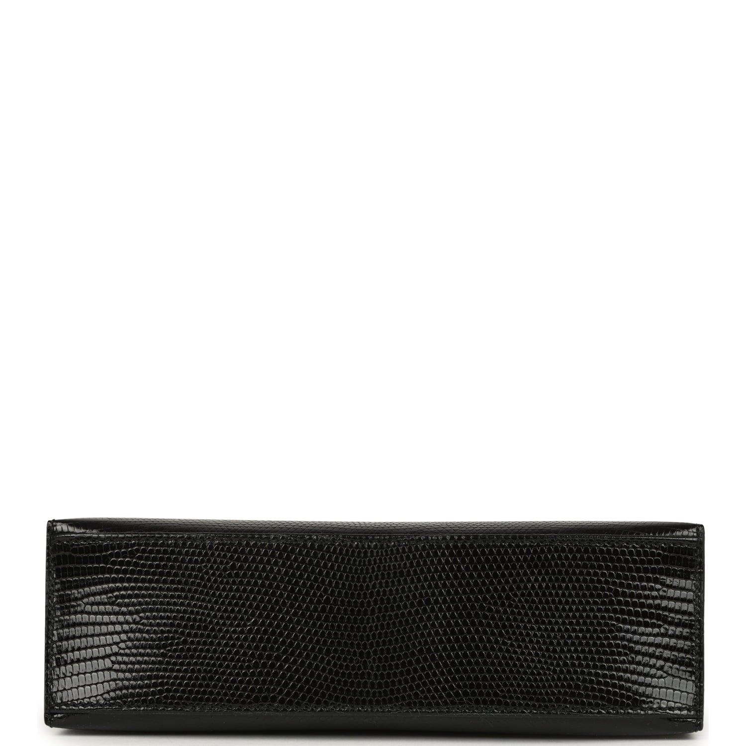 Hermes Kelly Pochette Black Varanus Niloticus Lizard Gold Hardware