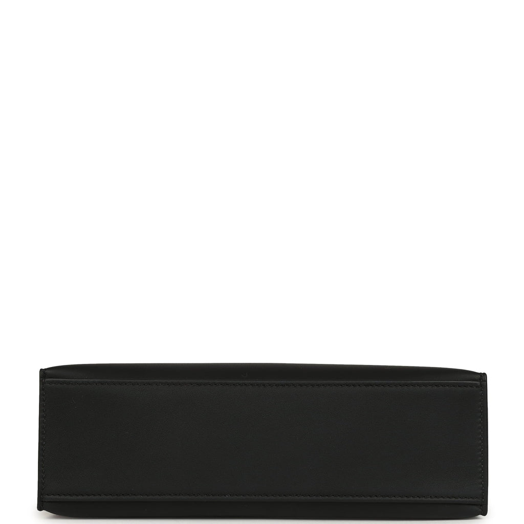 Hermes Special Order (HSS) Kelly Pochette Black Verso Swift Gold Hardware