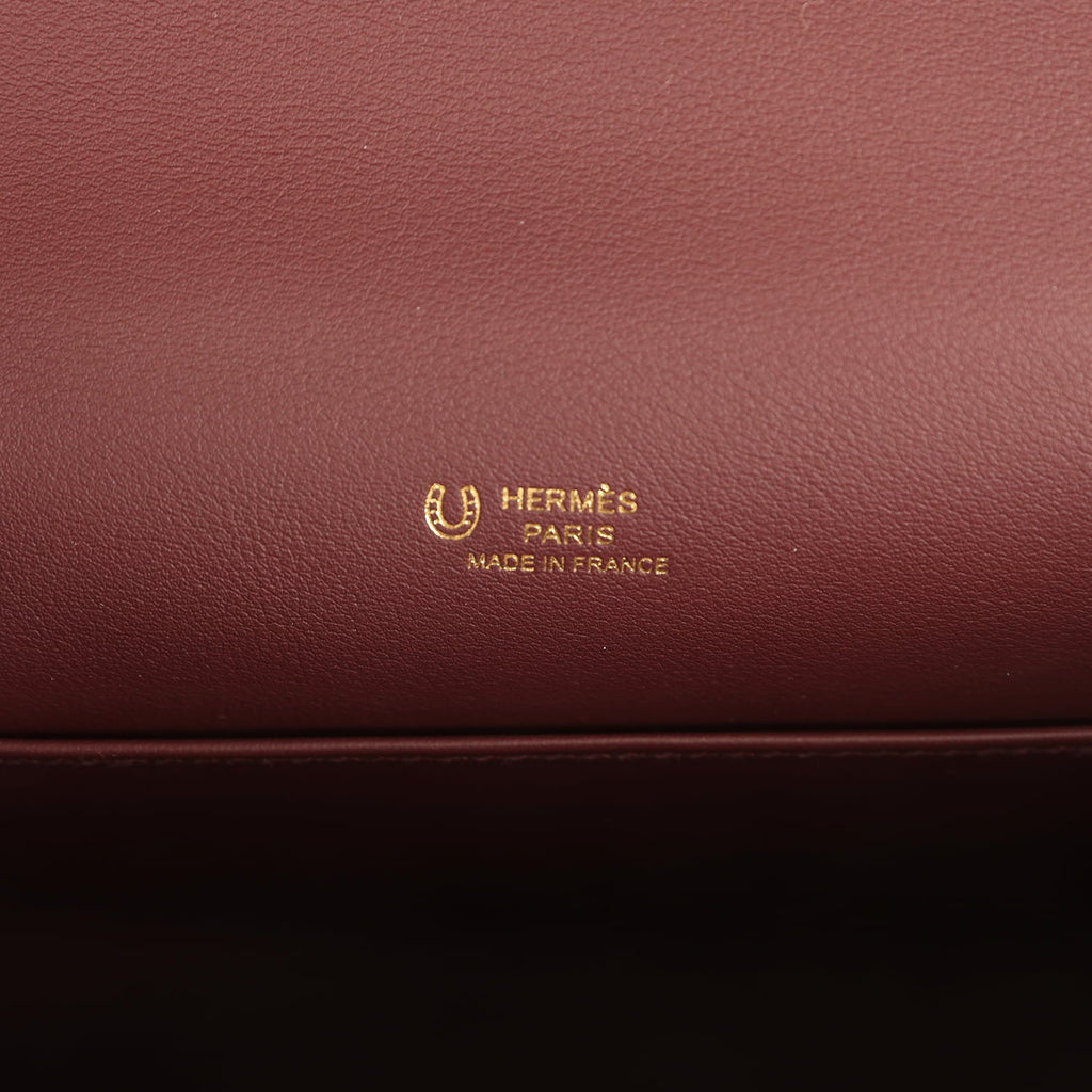 Hermes Special Order (HSS) Kelly Pochette Black Verso Swift Gold Hardware