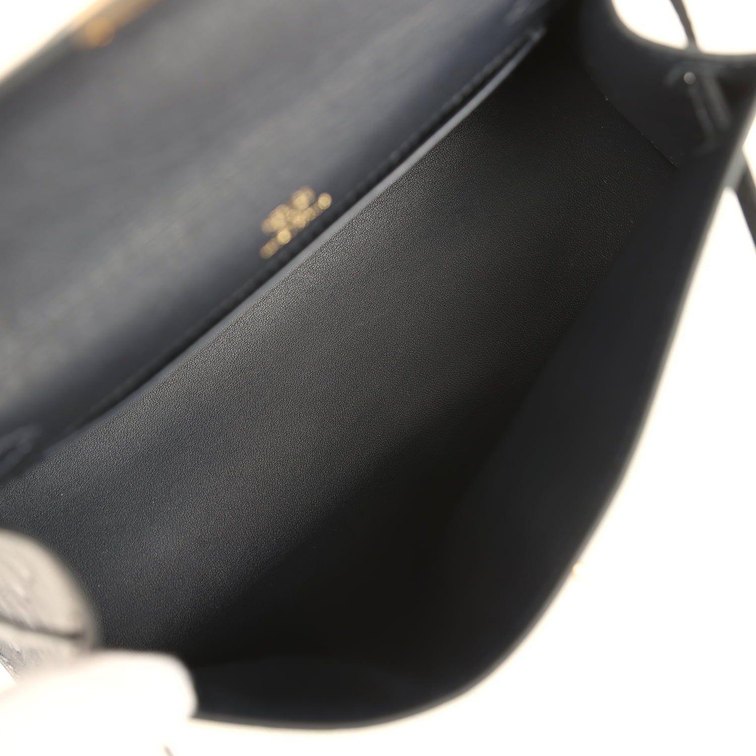Hermes Kelly Pochette Caban Ostrich Gold Hardware