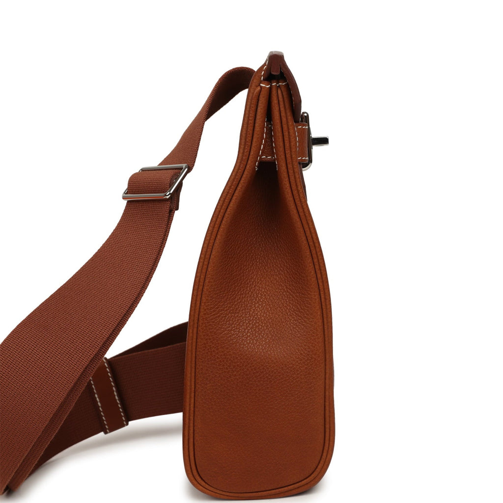 Hermes HAC A Dos PM Backpack Fauve Barenia Faubourg Palladium Hardware