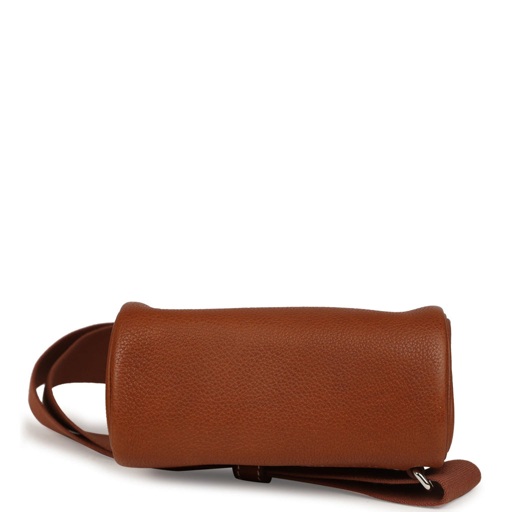 Hermes HAC A Dos PM Backpack Fauve Barenia Faubourg Palladium Hardware