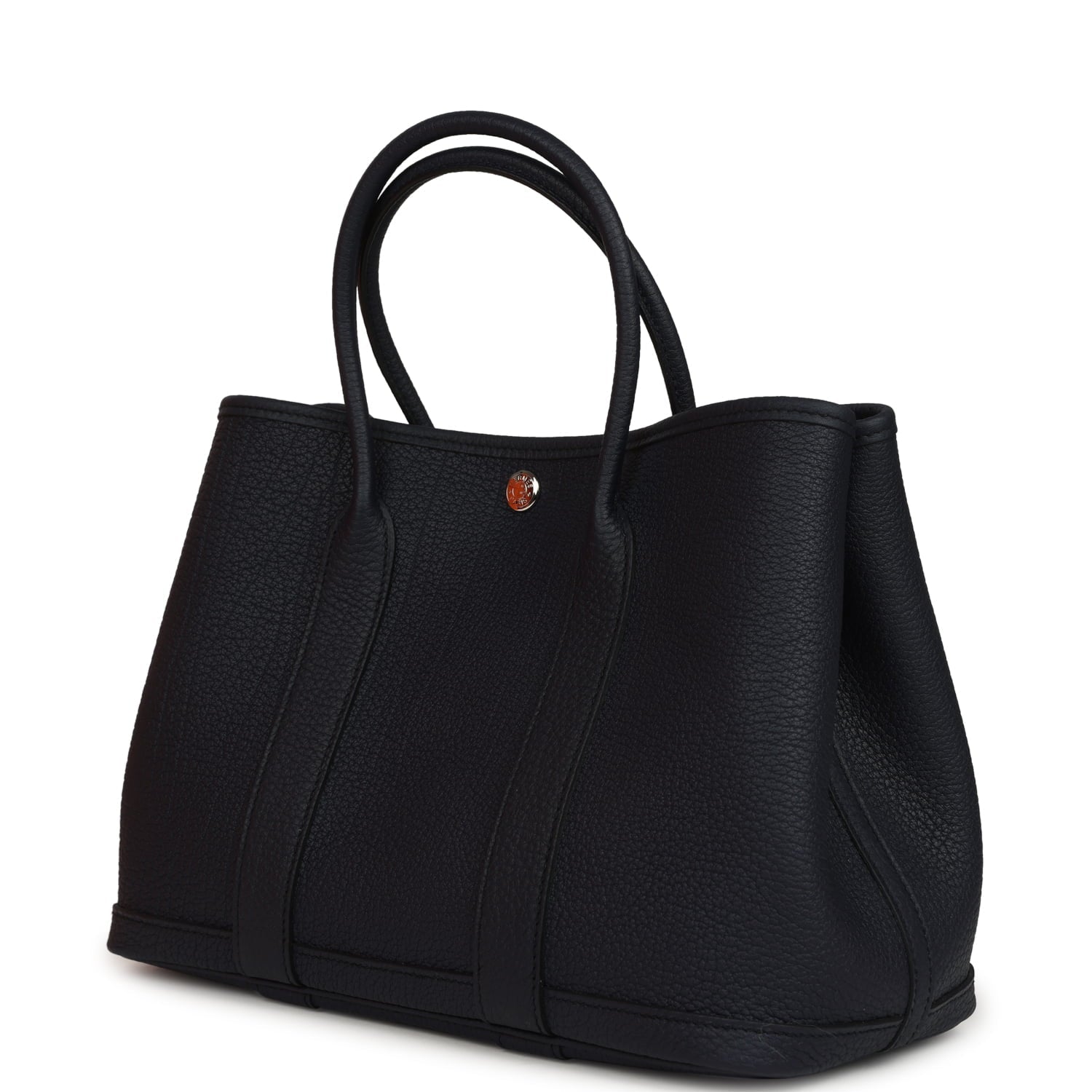 Hermes Garden Party 30 Bleu Indigo Negonda Palladium Hardware