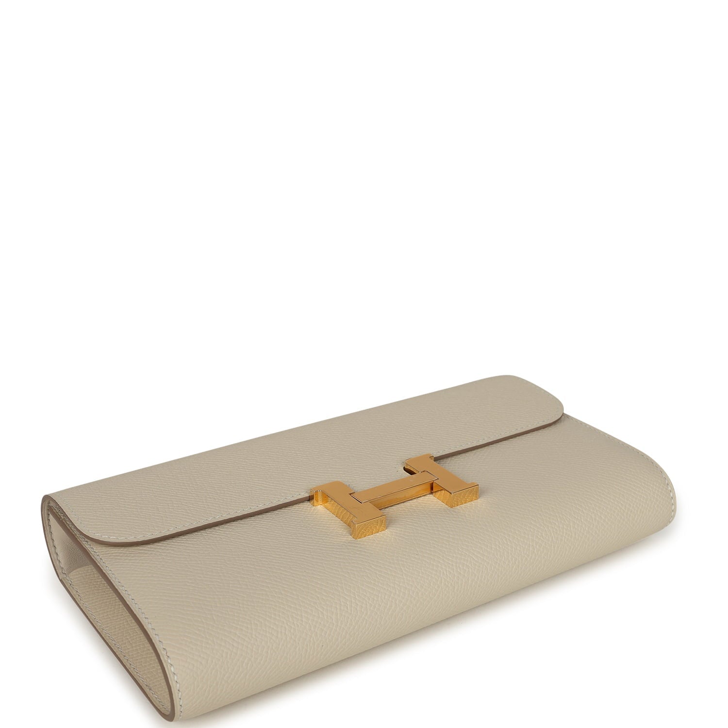 Hermes Constance Wallet To Go Craie Epsom Gold Hardware