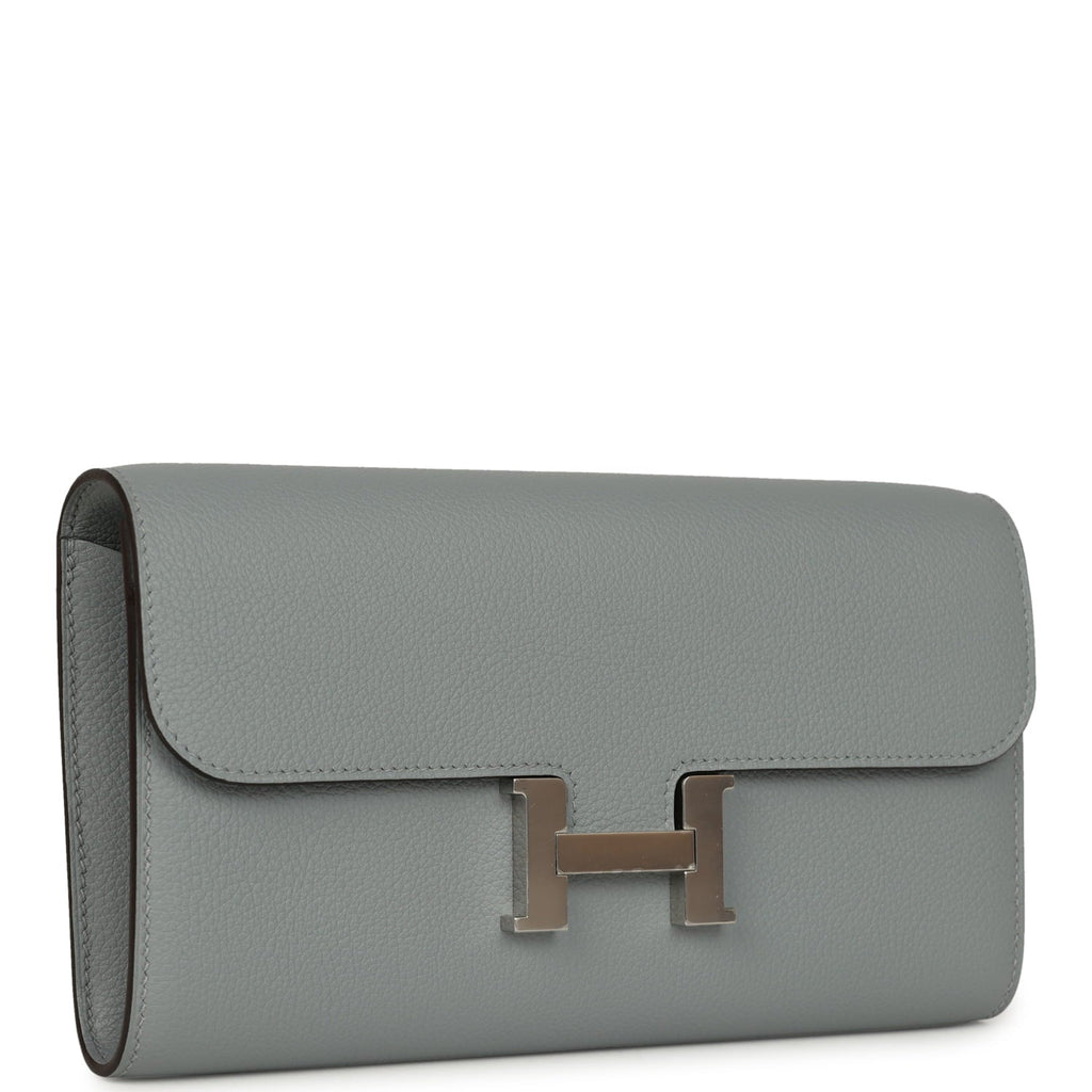 Hermes Constance Wallet To Go Gris Pantin Evercolor Palladium Hardware