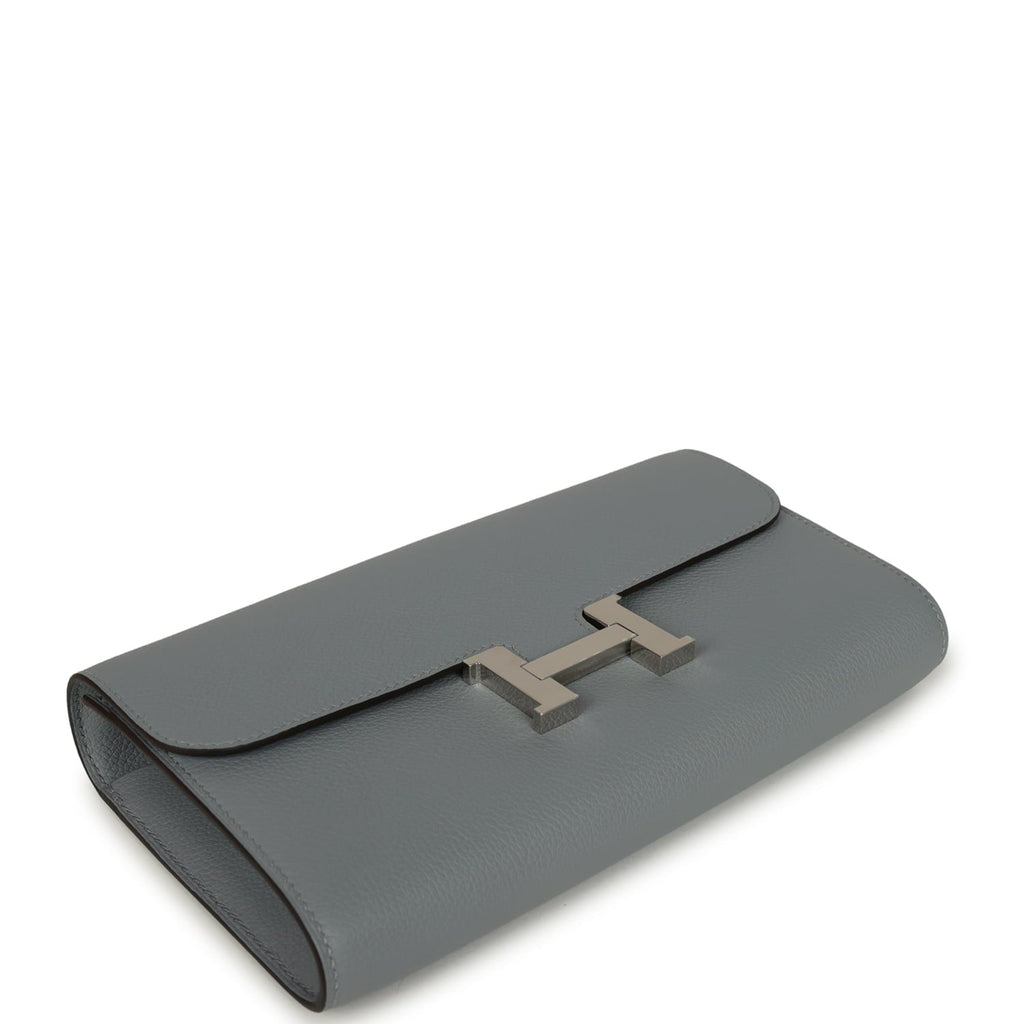 Hermes Constance Wallet To Go Gris Pantin Evercolor Palladium Hardware