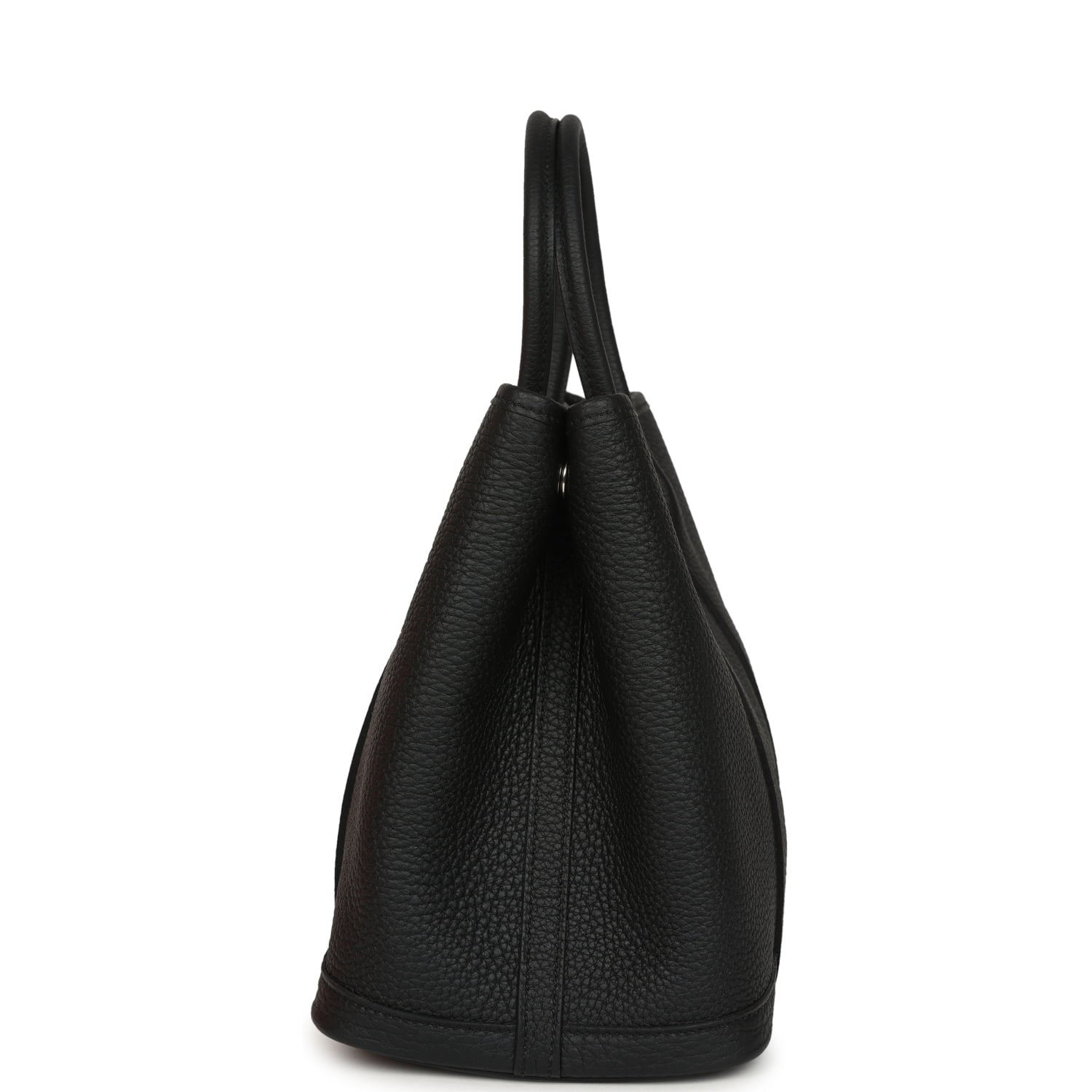 Hermes Garden Party 30 Black Negonda Palladium Hardware