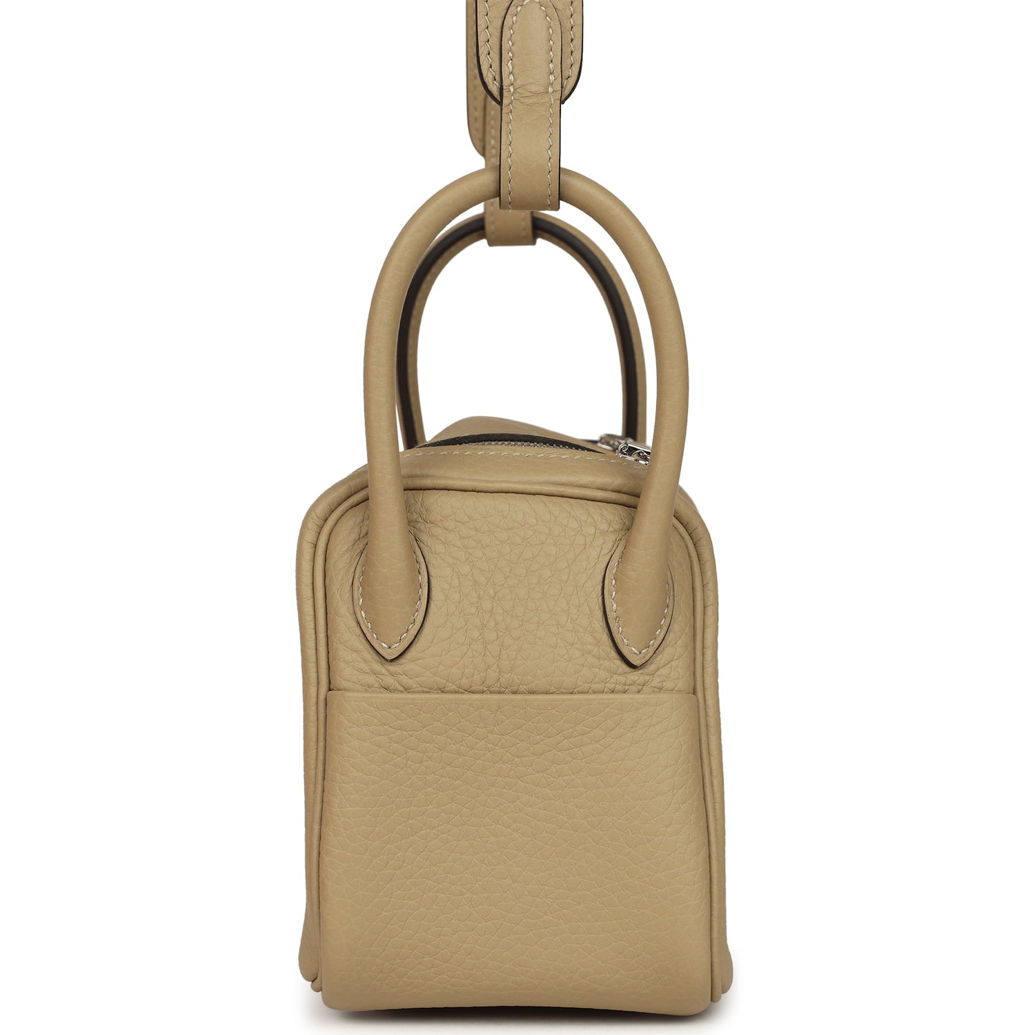 Hermes Mini Lindy II Trench Verso Clemence Palladium Hardware