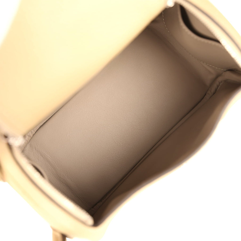 Hermes Mini Lindy II Trench Verso Clemence Palladium Hardware