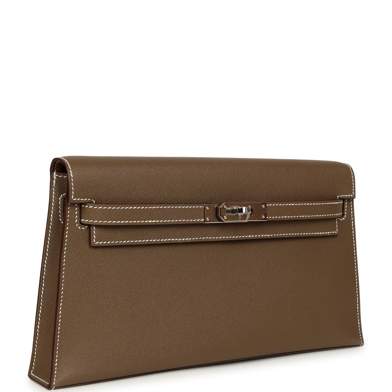 Hermes Kelly Elan Etoupe Madame Palladium Hardware