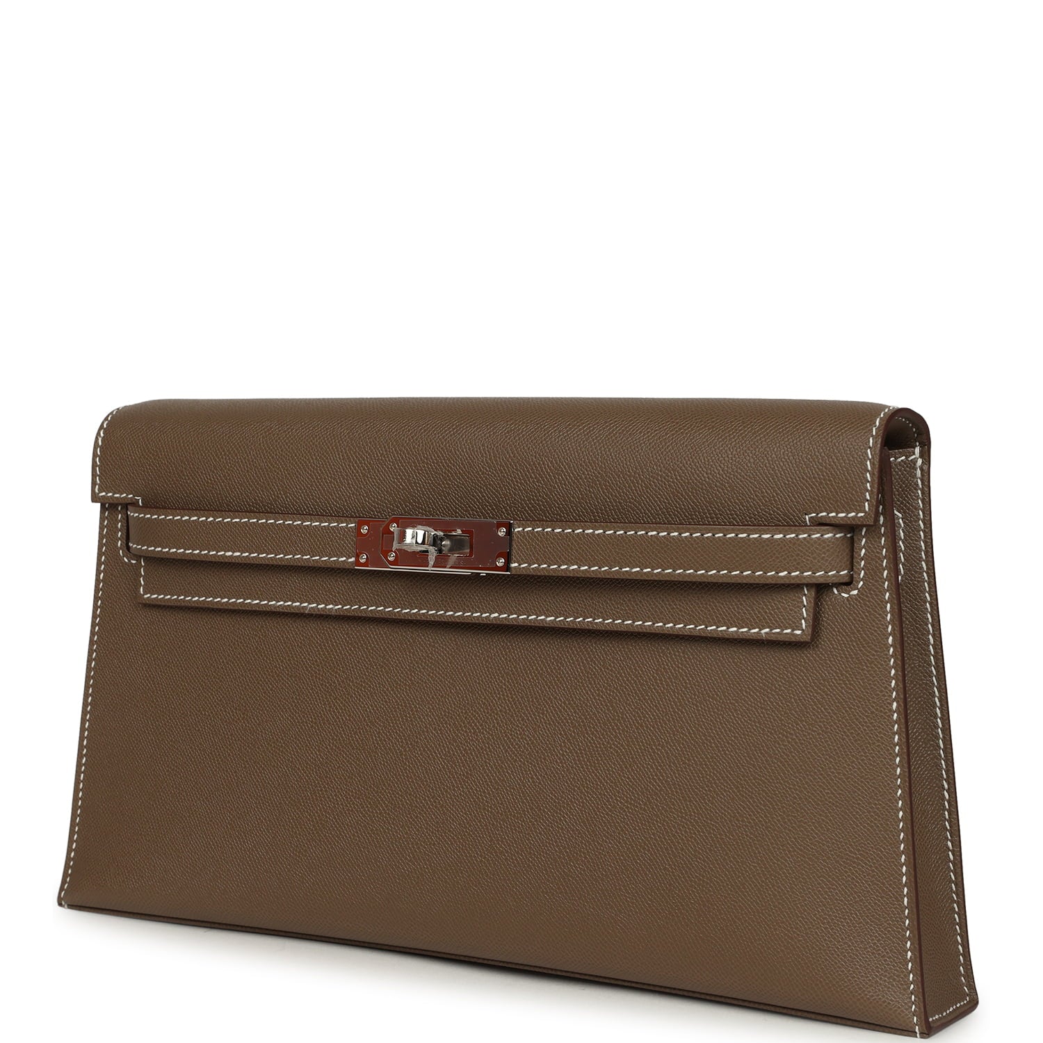 Hermes Kelly Elan Etoupe Madame Palladium Hardware