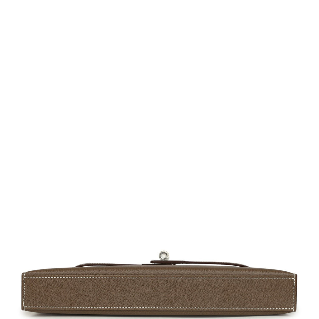 Hermes Kelly Elan Etoupe Madame Palladium Hardware