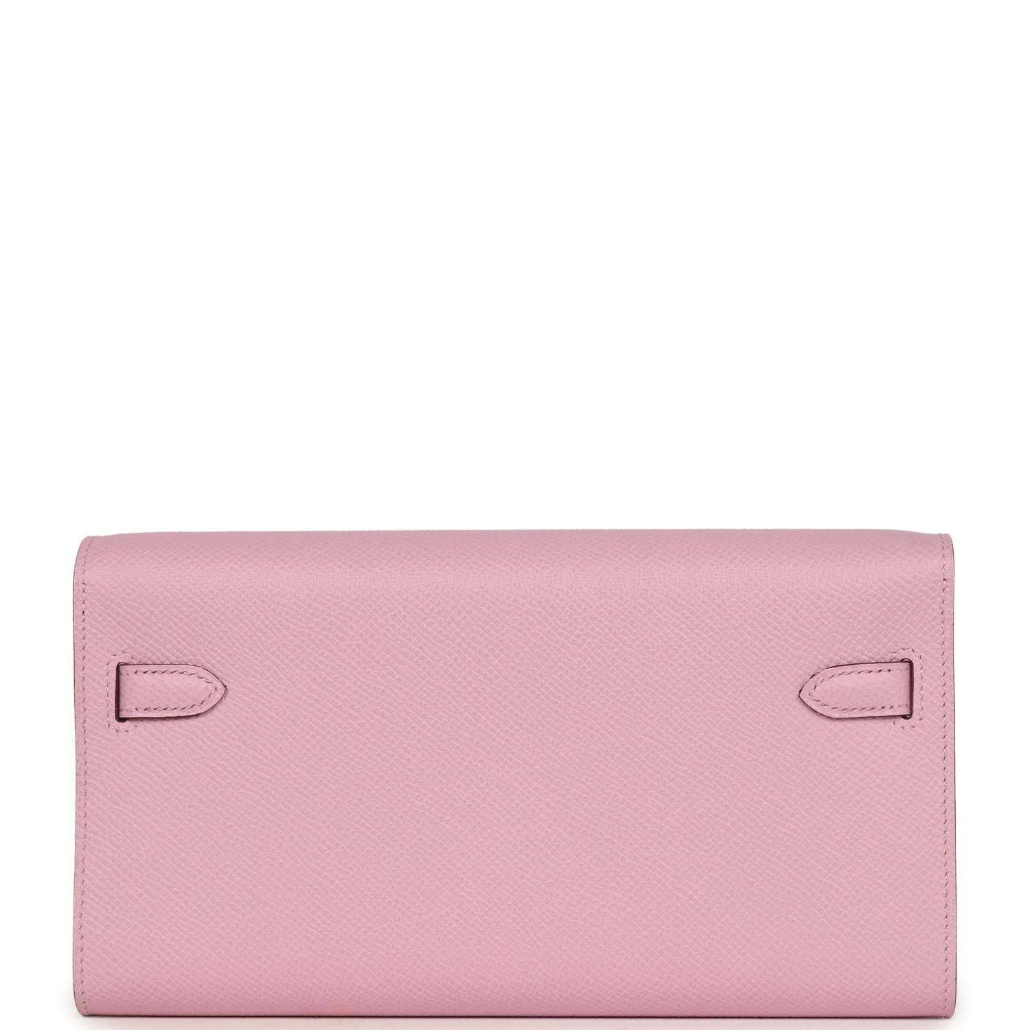 Hermes Kelly Wallet To Go Mauve Sylvestre Epsom Palladium Hardware