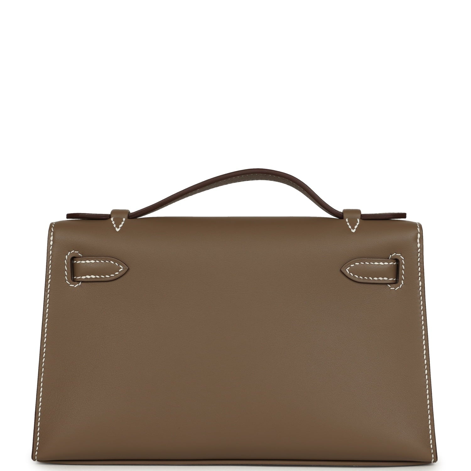 Hermes Kelly Pochette Etoupe Swift Palladium Hardware