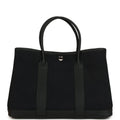Hermes Garden Party 30 Black Toile and Negonda Palladium Hardware