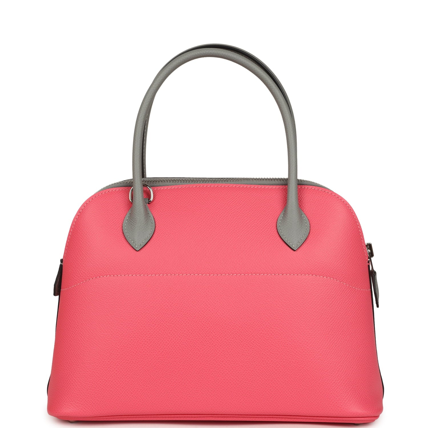 Hermes Special Order (HSS) Bolide 27 Rose Azalee and Gris Mouette Epsom Palladium Hardware