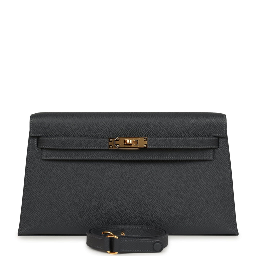 Hermes Kelly Elan Ardoise Gold Hardware