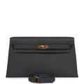 Hermes Kelly Elan Ardoise Gold Hardware