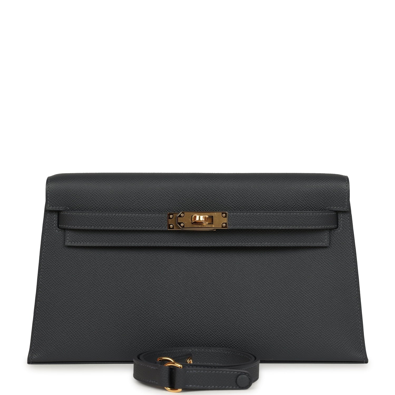 Hermes Kelly Elan Ardoise Gold Hardware