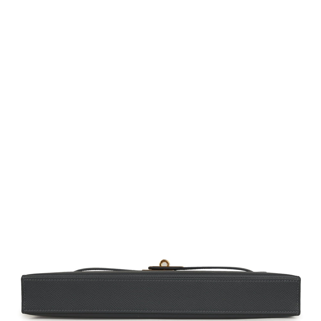 Hermes Kelly Elan Ardoise Gold Hardware