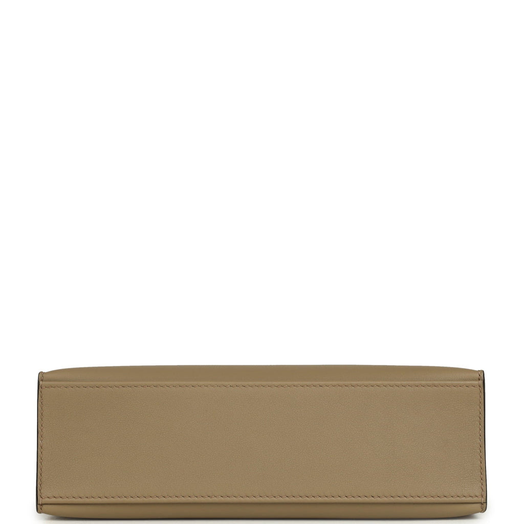 Hermes Kelly Pochette Beige Marfa Swift Gold Hardware