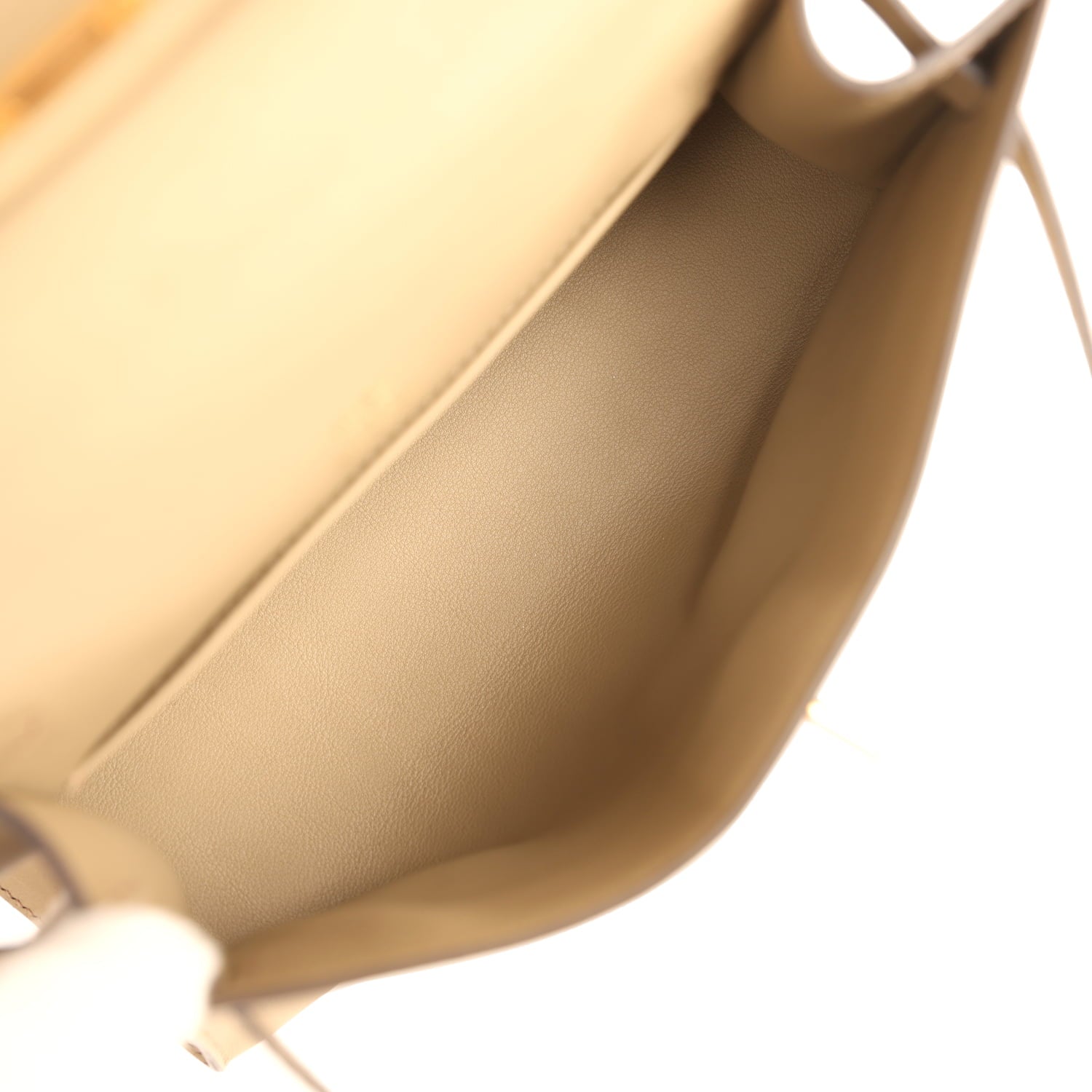 Hermes Kelly Pochette Beige Marfa Swift Gold Hardware