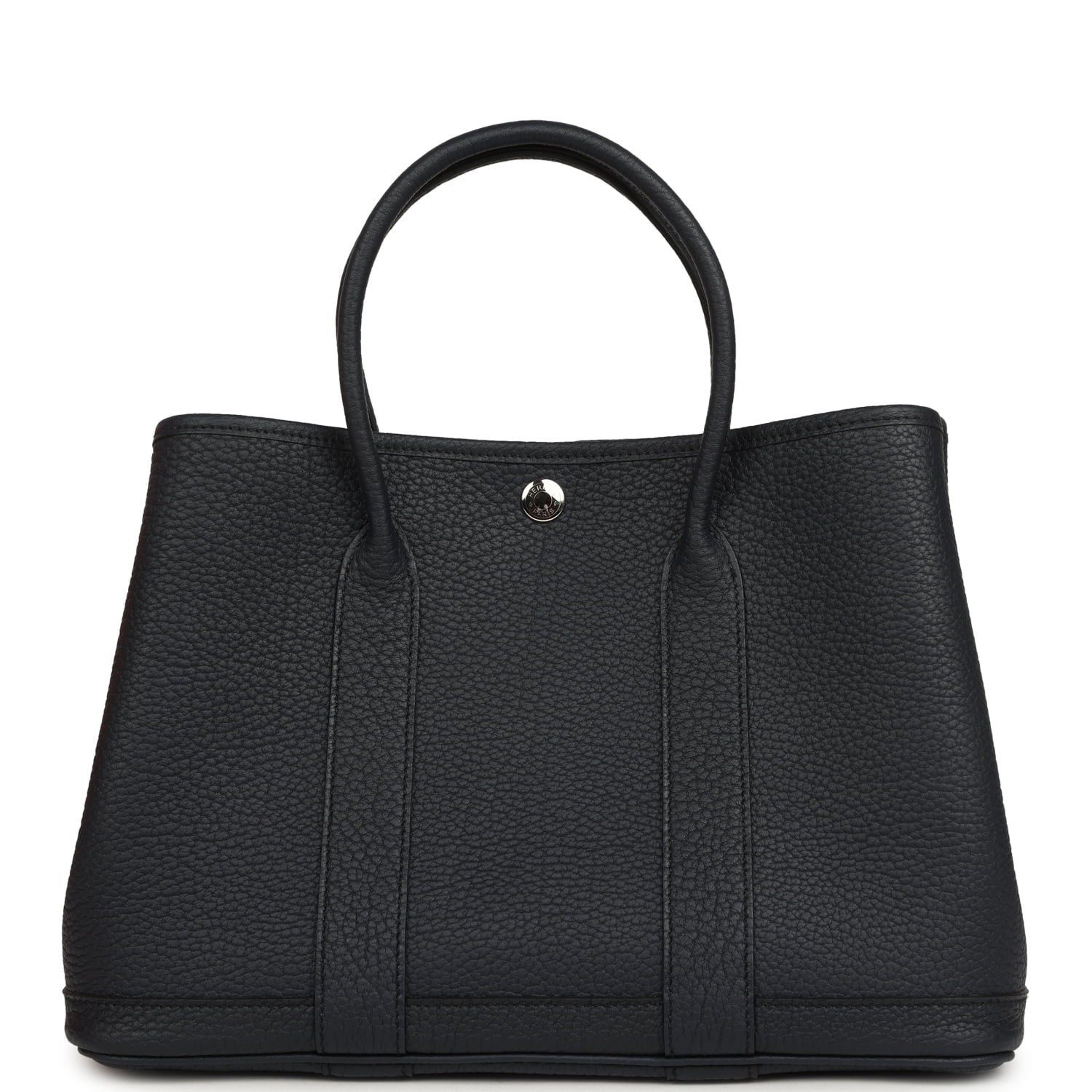 Hermes Garden Party 30 Bleu Indigo Negonda Palladium Hardware