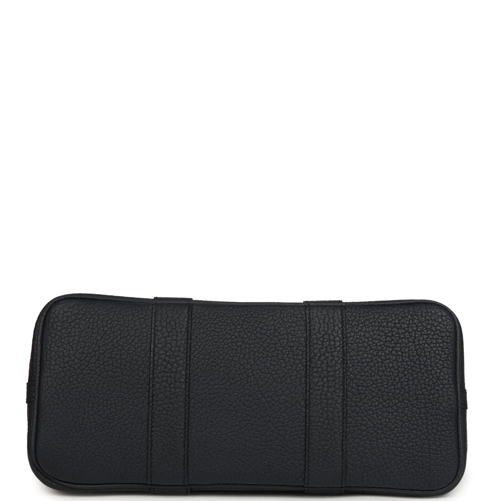 Hermes Garden Party 30 Bleu Indigo Negonda Palladium Hardware