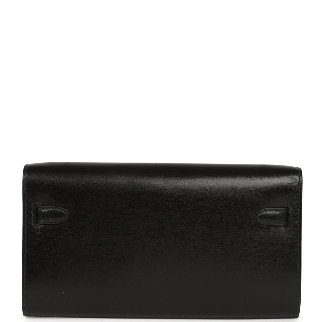 Hermes Kelly Wallet To Go Rock Black Box Gold Hardware