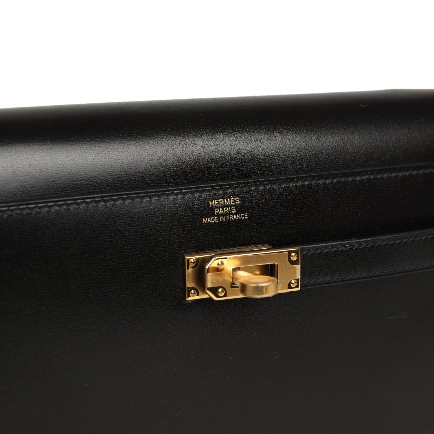 Hermes Kelly Wallet To Go Rock Black Box Gold Hardware