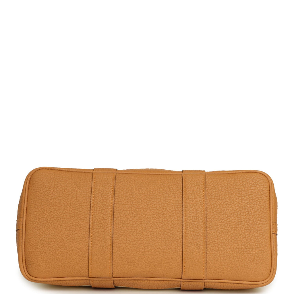 Hermes Garden Party 30 Beton Toile Militaire Canvas and Biscuit Negonda Palladium Hardware