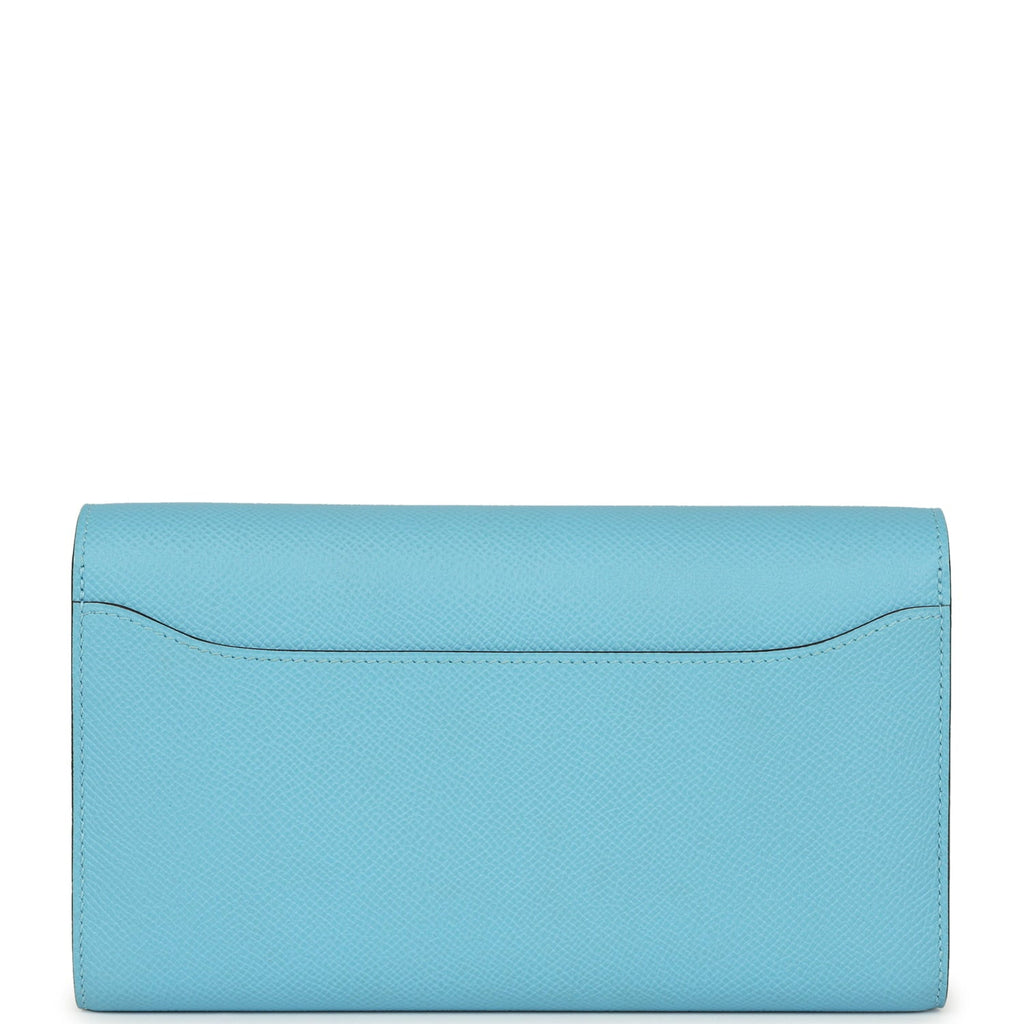 Hermes Constance Wallet To Go Celeste Epsom Gold Hardware