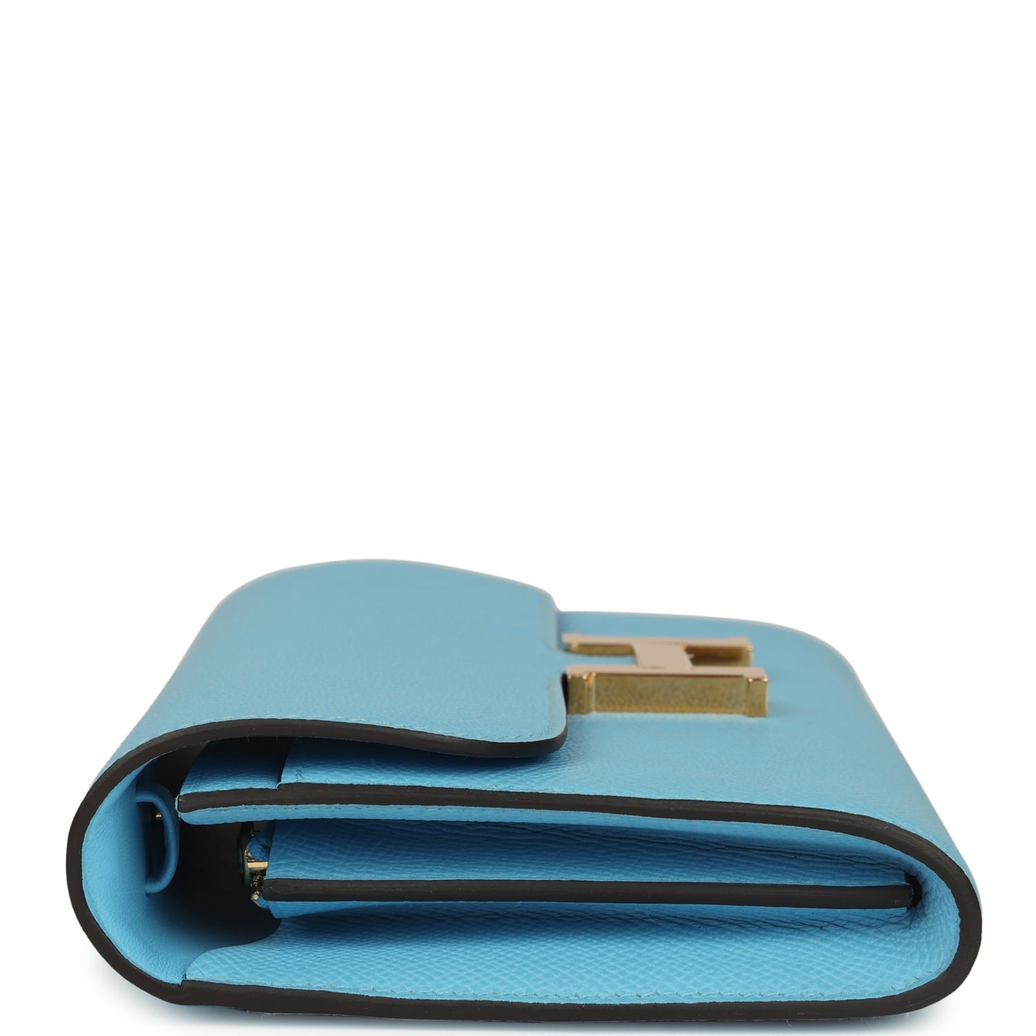 Hermes Constance Wallet To Go Celeste Epsom Gold Hardware