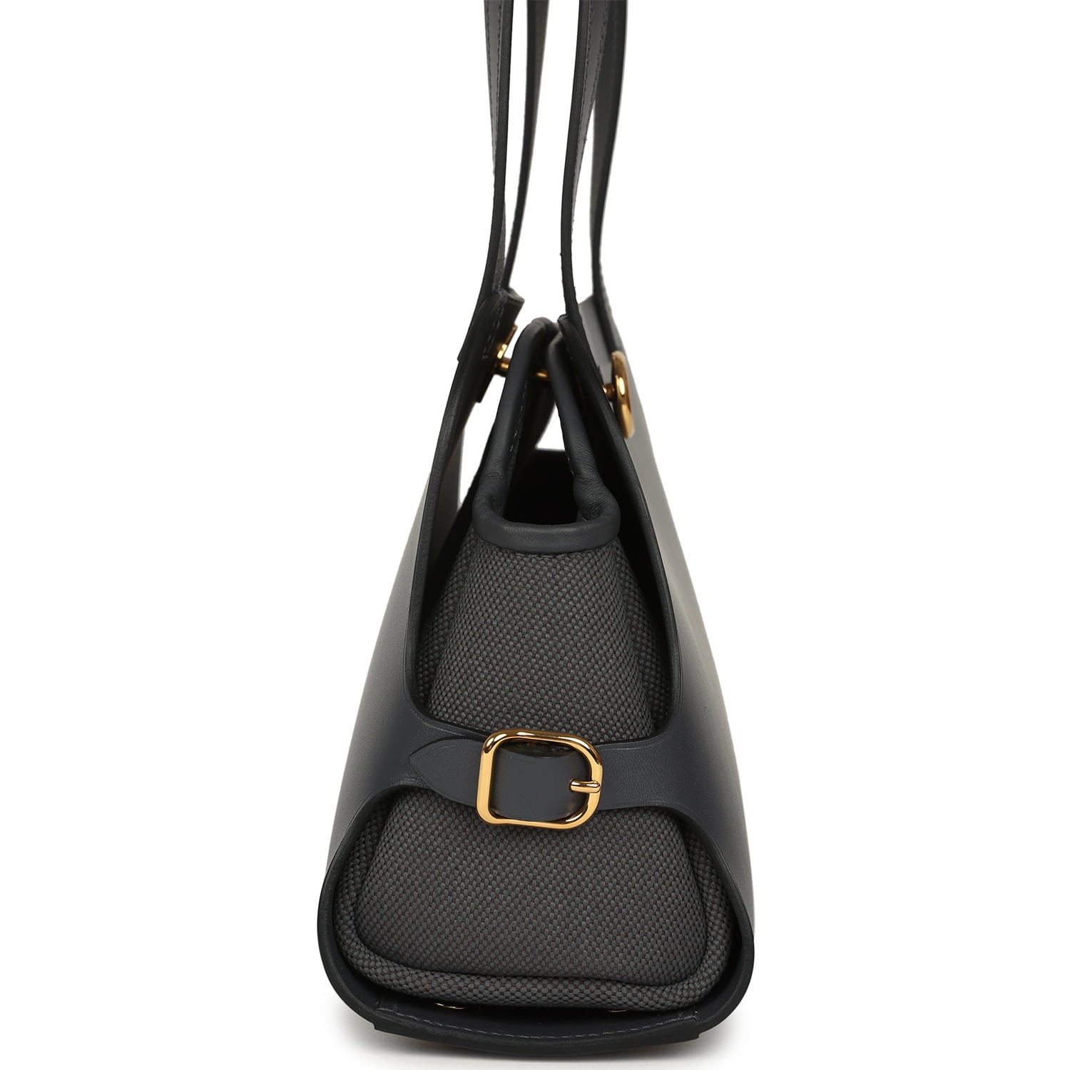 Hermes Tablier Sellier Ardoise Vache Hunter, Swift and Toile Militaire Palladium Hardware