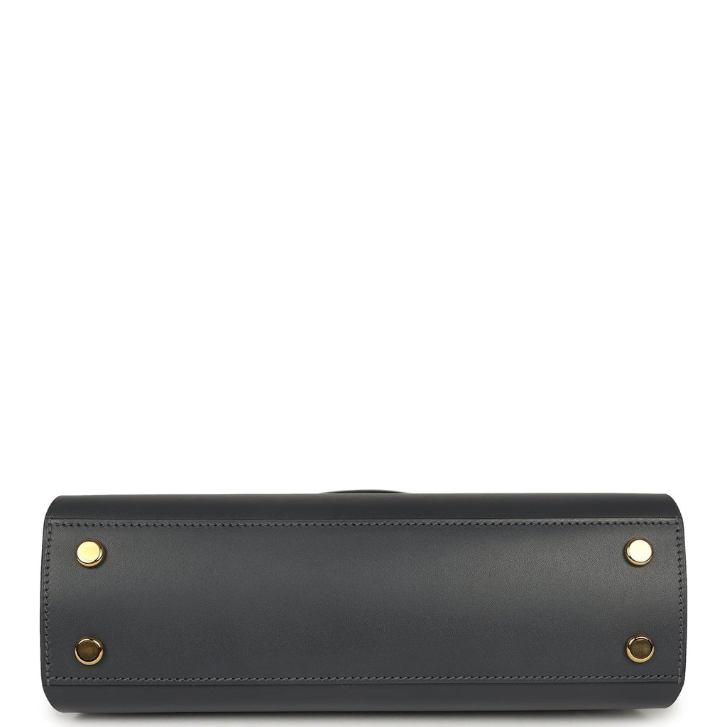 Hermes Tablier Sellier Ardoise Vache Hunter, Swift and Toile Militaire Palladium Hardware