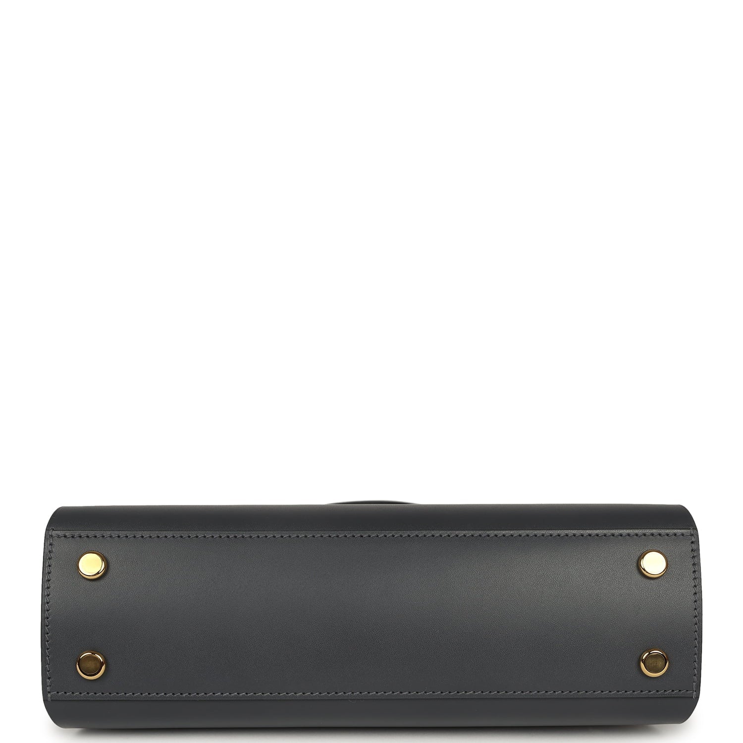 Hermes Tablier Sellier Ardoise Vache Hunter, Swift and Toile Militaire Palladium Hardware
