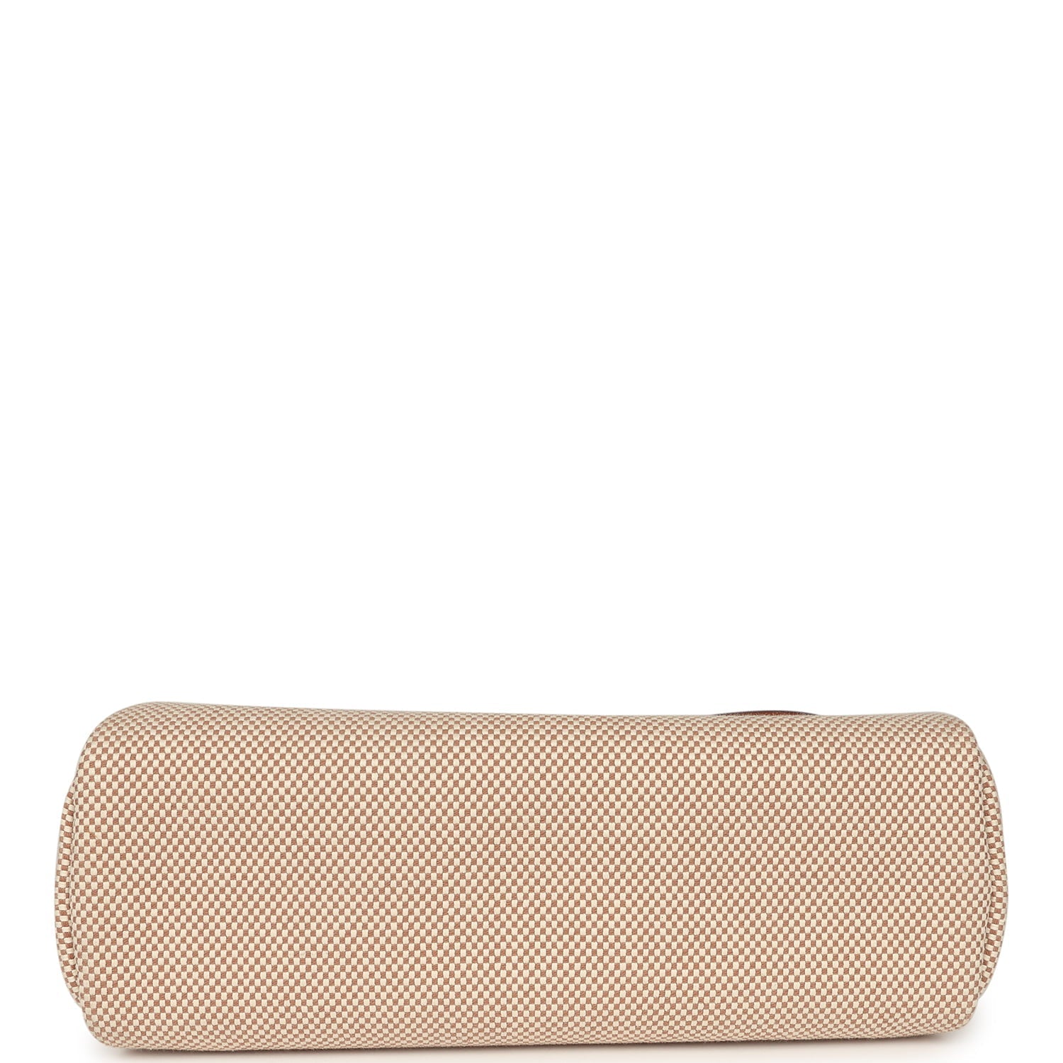 Hermes Herbag Zip PM 31 Fauve Vache Hunter and Ecru-Beige Criss Viking Canvas Gold Hardware