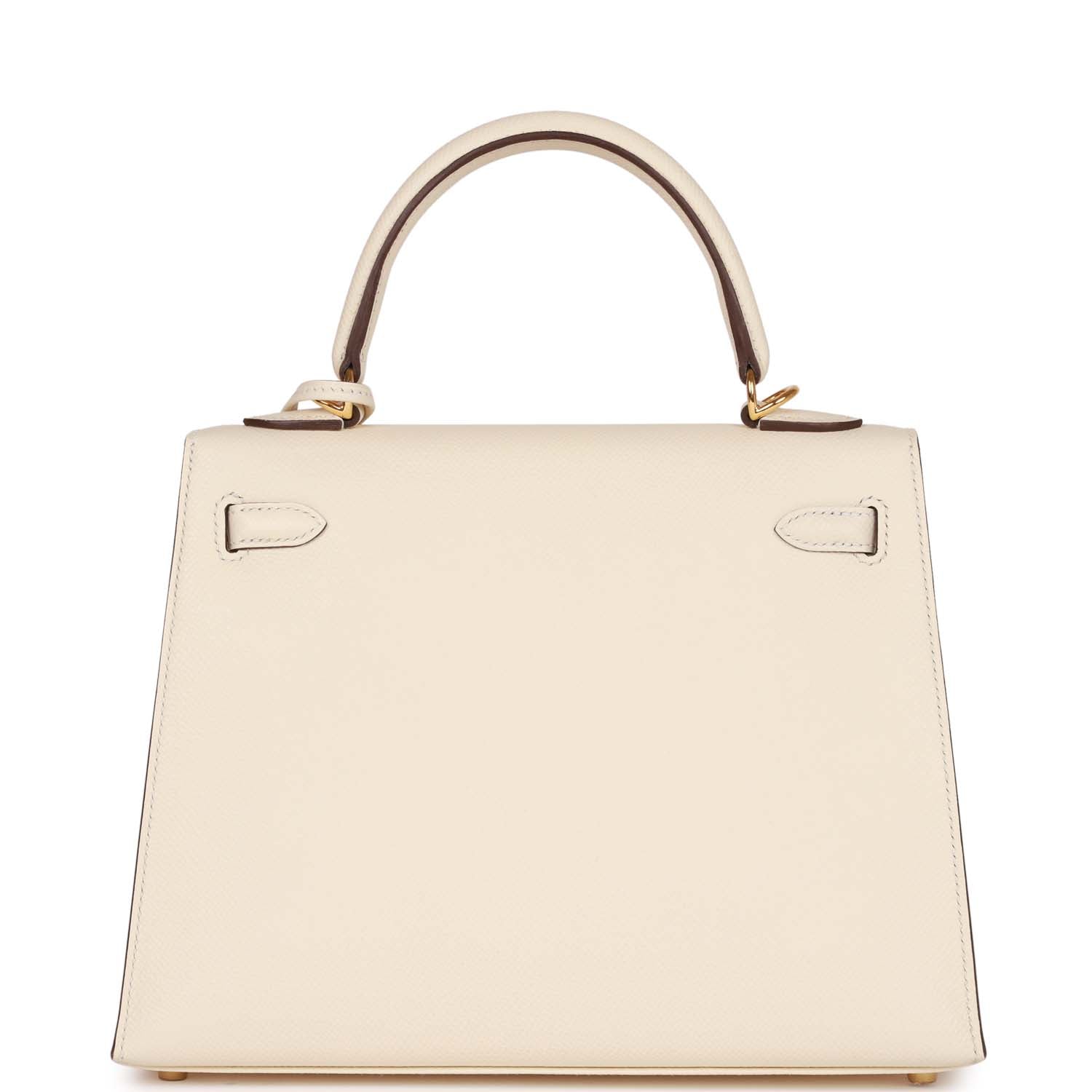 Hermes Kelly Sellier 25 Nata Epsom Gold Hardware