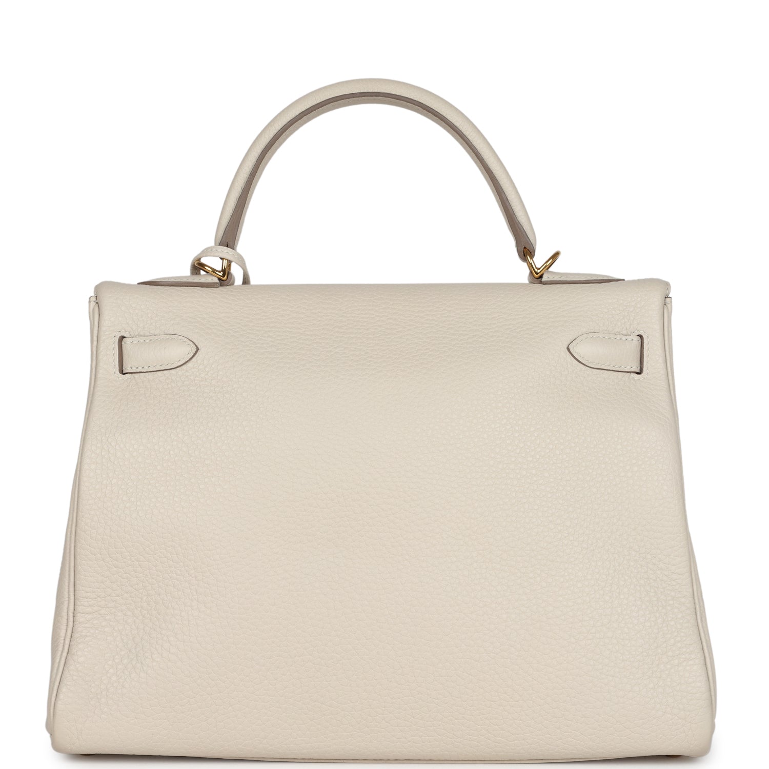 Hermes Kelly Retourne 32 Craie Togo Gold Hardware