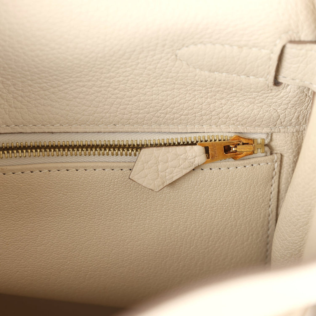 Hermes Kelly Retourne 32 Craie Togo Gold Hardware