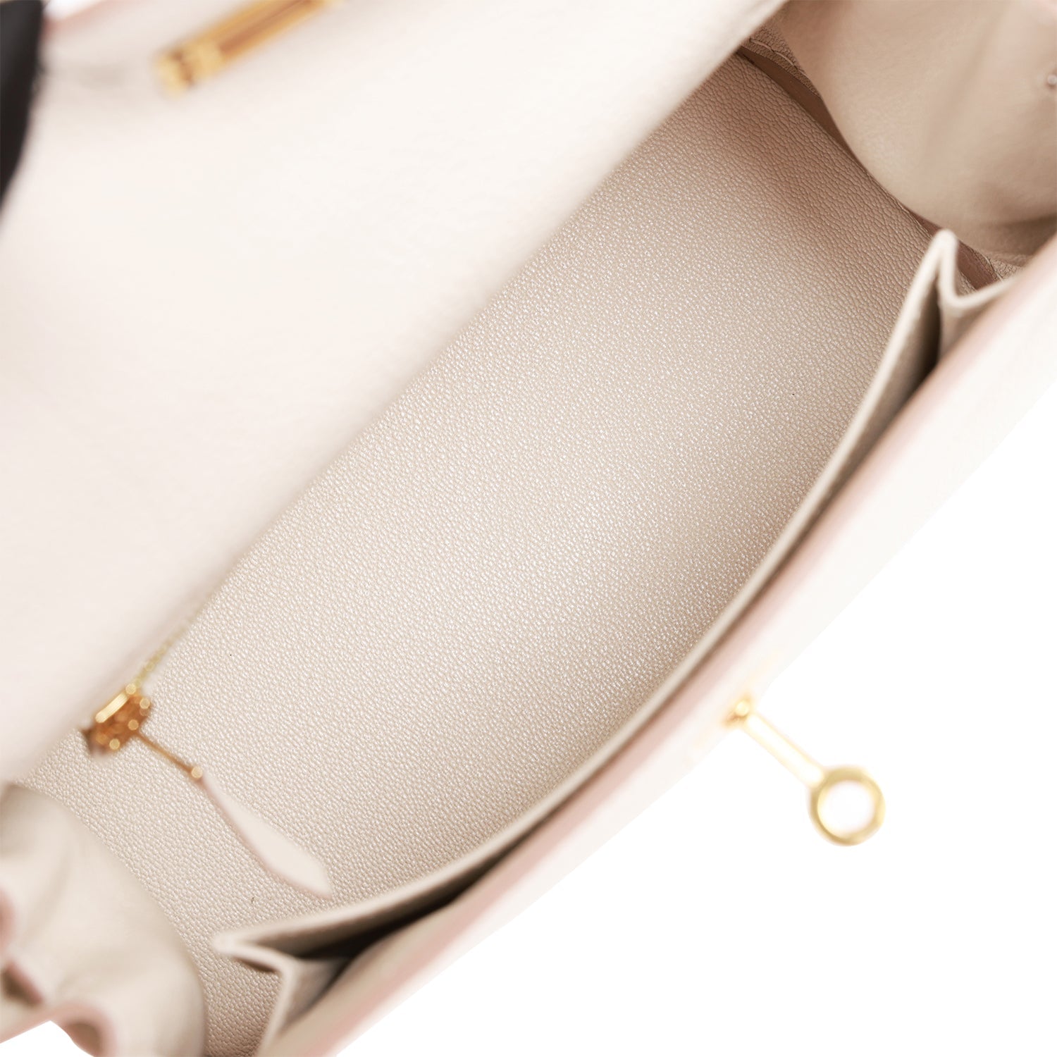 Hermes Kelly Retourne 25 Craie Togo Gold Hardware