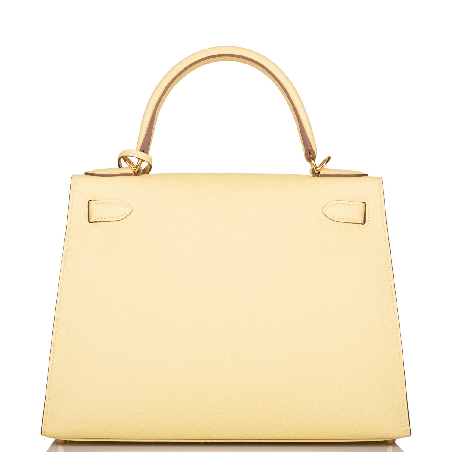 Hermes Kelly Sellier 28 Jaune Poussin Epsom Gold Hardware