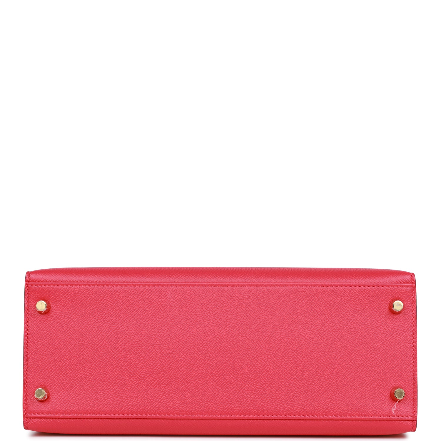 Pre-owned Hermes Kelly Sellier 28 Rose Extreme Epsom Gold Hardware