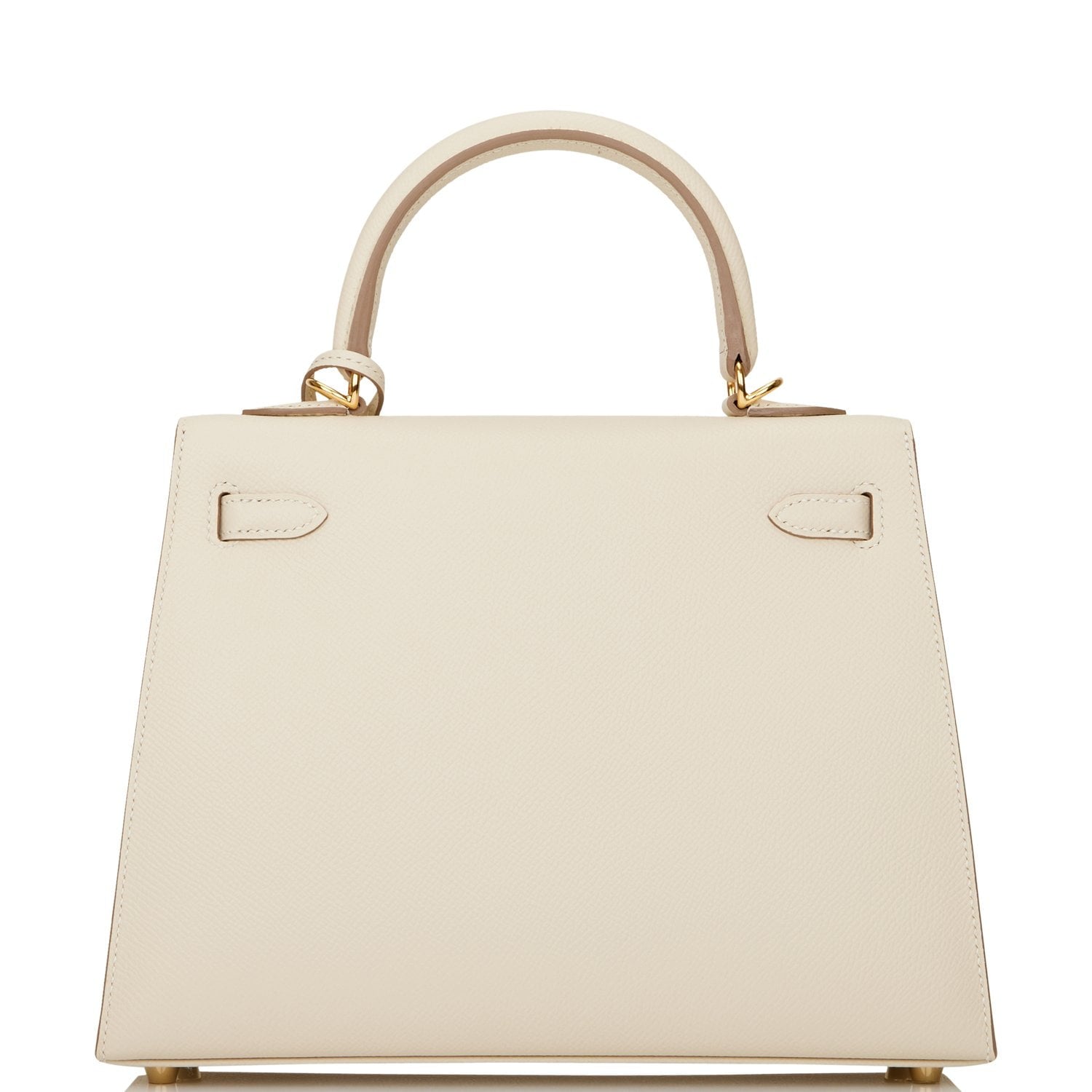 Hermes Kelly Sellier 25 Craie Epsom Gold Hardware