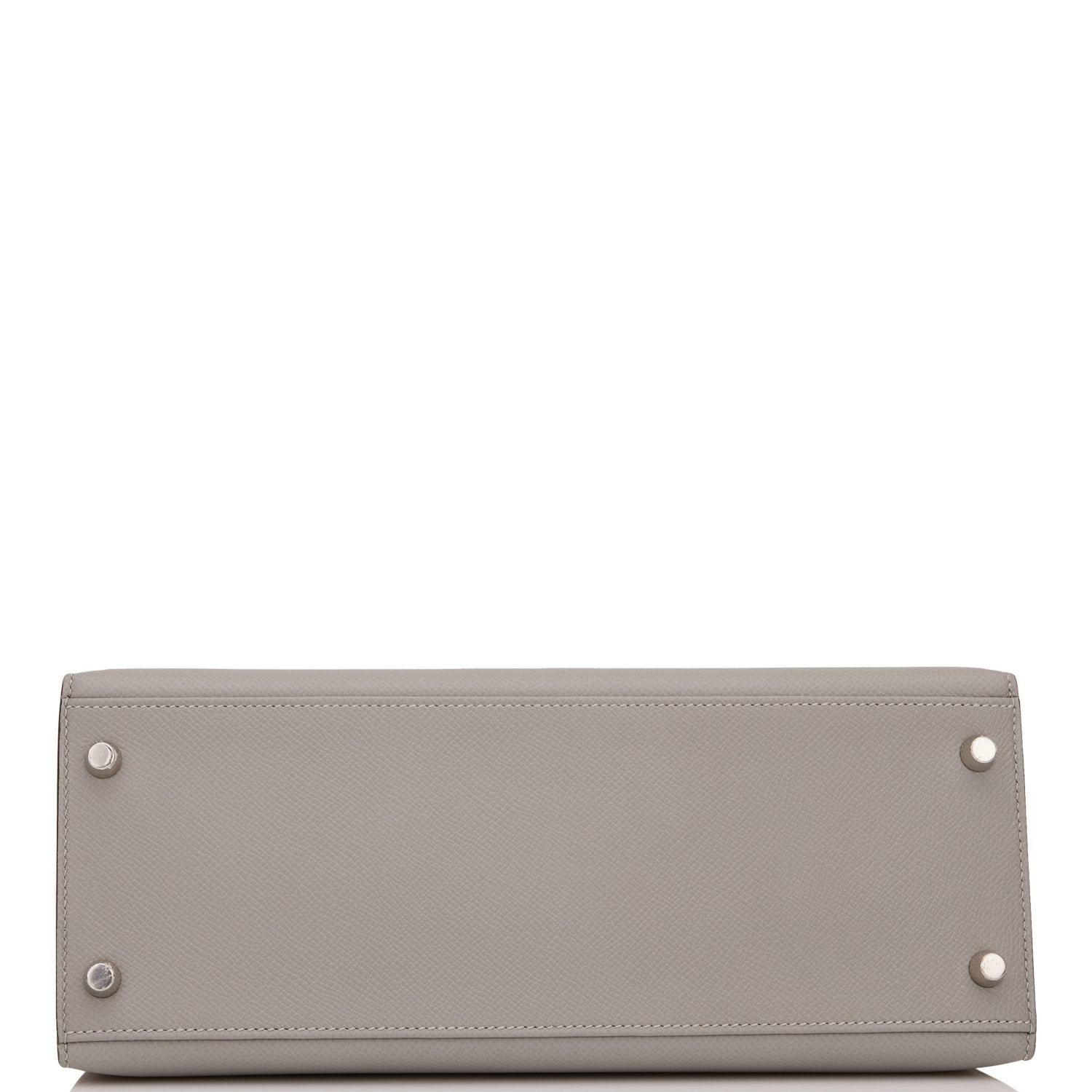 Hermes Special Order (HSS) Kelly Sellier 28 Gris Mouette Epsom Palladium Hardware