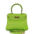 New Hermes Kelly Retourne 20 Vert Cru Gulliver Gold Hardware